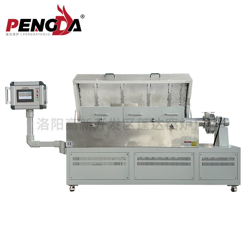 管式爐直徑60+90，橢圓形管子，加熱區(qū)1300，包含抽風(fēng)機(jī)+不銹鋼罩