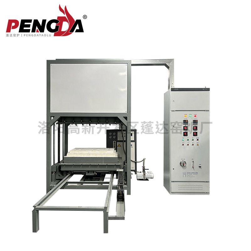 真空氣氛升降爐1700℃尺寸1000X600X600絲桿升降灰白單爐車