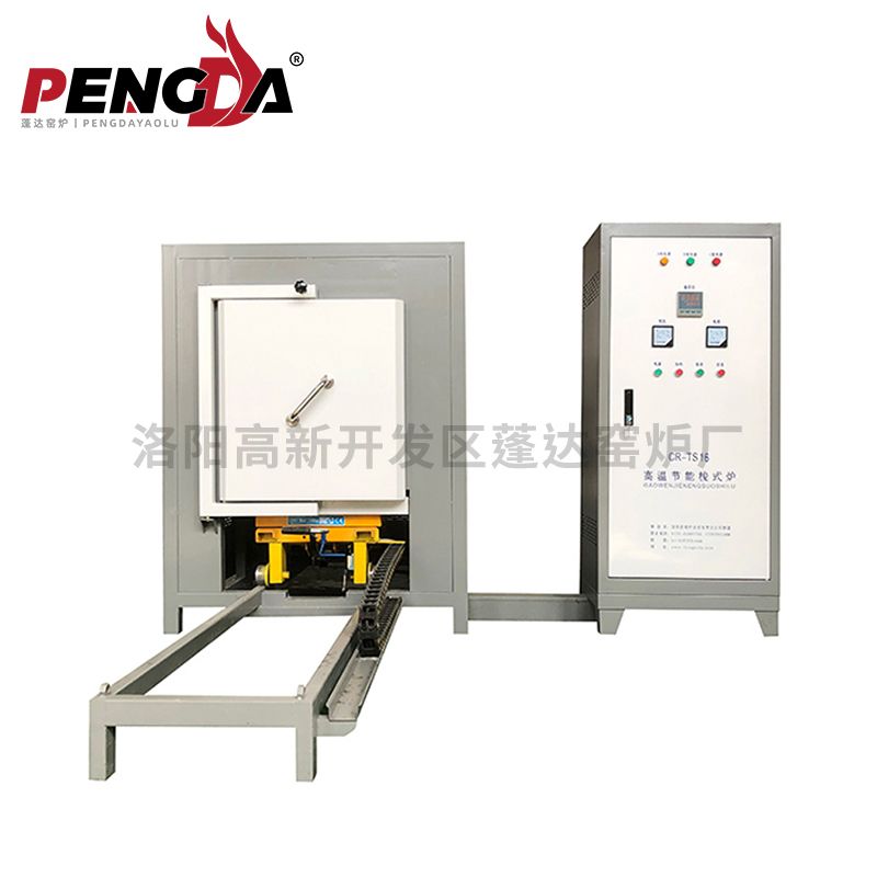 臺車爐800X500X500溫度1700℃爐門爐車分體灰白